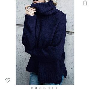 Women’s oversized turtleneck sweater